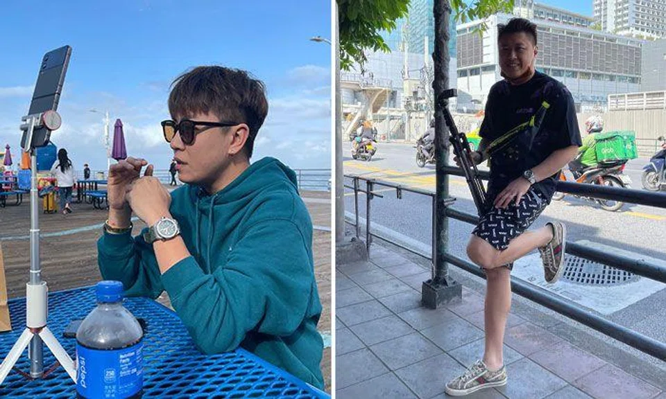 Live streamers Zzen Chan (left) and Elvin Low. PHOTOS: FACEBOOK