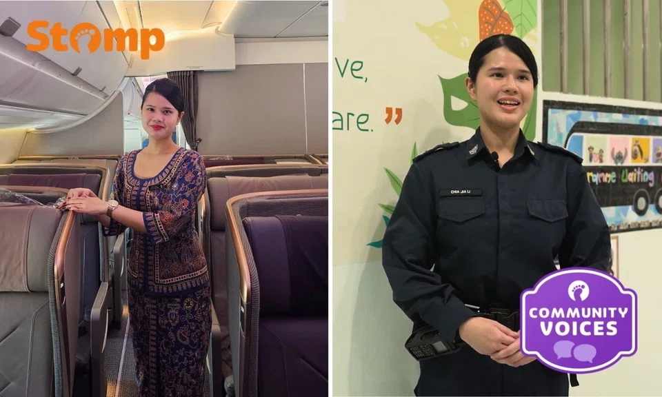 prison officer SQ stewardess career journey