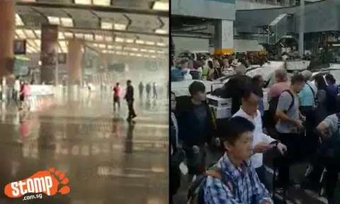 Photos and videos: Fire breaks out at Changi Airport Terminal 2 departure hall