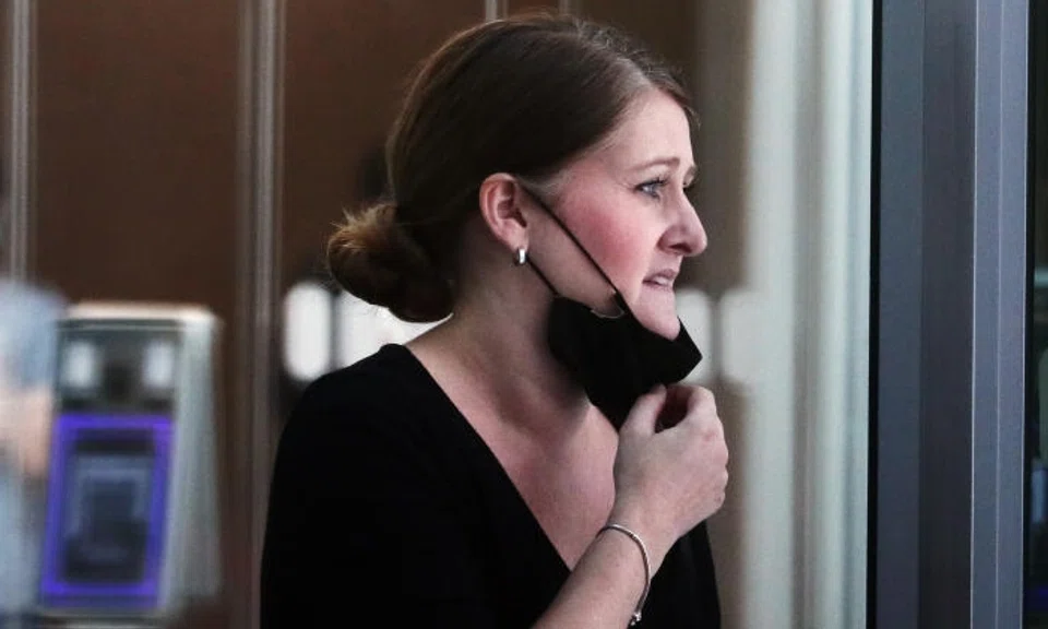 Carlie Jayne Guy was fined $4,000 on Thursday (Aug 4) after she pleaded guilty to a charge of voluntarily causing hurt and two charges over use of criminal force. Photo: The Straits Times