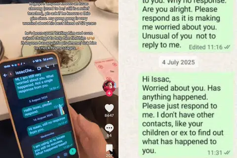 Mr Thio’s friend had been unresponsive for months.