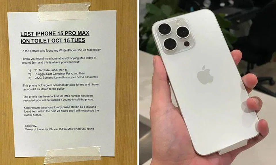 Man offers $10k reward for iPhone that wife lost at Ion Orchard, 'no questions asked'