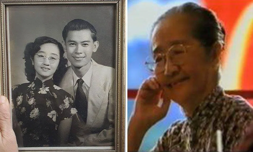 Woman looking for couple in photo frame from vintage store: Is she iconic McDonald's granny?