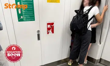 public displays of affection on MRT train