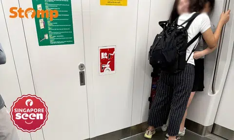 public displays of affection on MRT train
