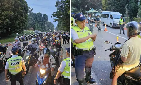 10 motorcyclists arrested for riding without licences, insurance in Woodlands