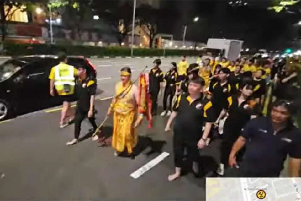 The public procession, which did not have a permit, happened in October 2024. PHOTO: COURT DOCUMENTS