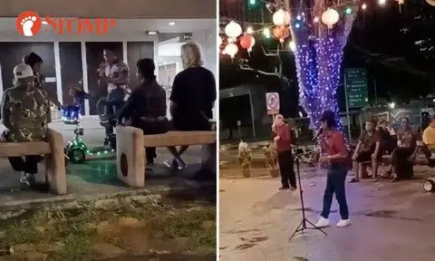The Stomper shared videos of different people singing with a microphone to pre-recorded music in December and February.