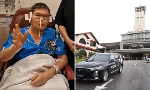 Priest speaks of forgiveness after being stabbed in mouth, police step up patrols at places of worship