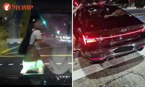 Cars crash after schoolgirl crosses on red in Clementi and walks away unfazed: Driver pays $1.5k for repairs