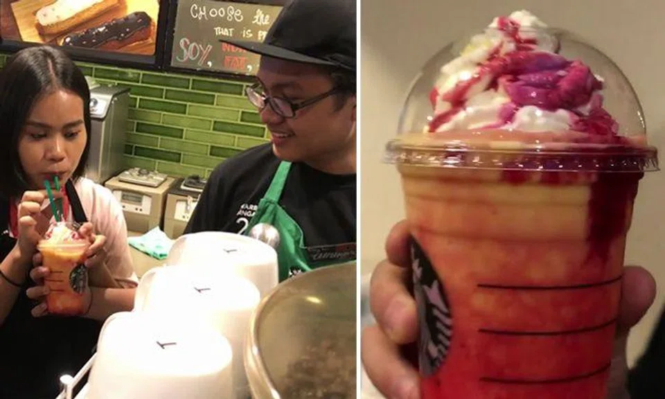 Unicorn Frappe? Nah, Starbucks baristas at Orchard Point can make even yummier 'Merlion Frappuccino'