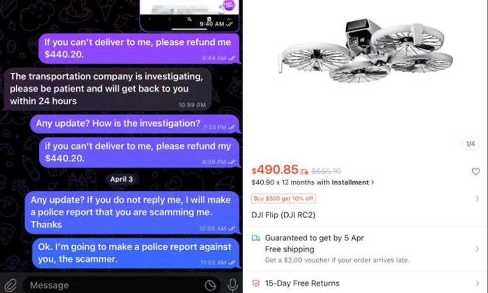 Man scammed of over $400 after Shopee seller invites him to Telegram group chat for 'cheaper deal'