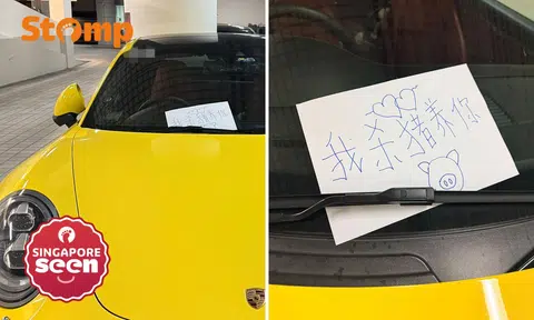Porsche driver’s funny love note