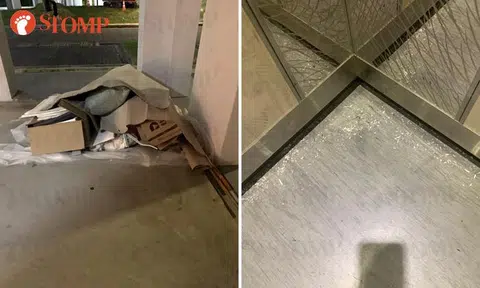 Renovation contractors have 'bad habit' of using Tampines void deck as dumping ground: Resident