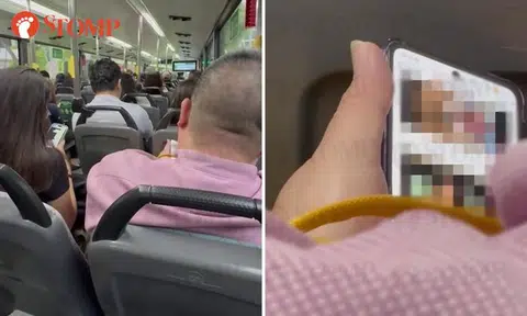 watching porn on bus