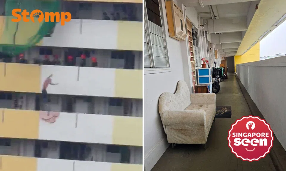 Ang Mo Kio incident, man jumped, public disturbances