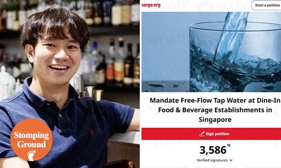 An ex-restaurateur shared his perspective on whether F&B outlets should be required to provide free water to customers. 