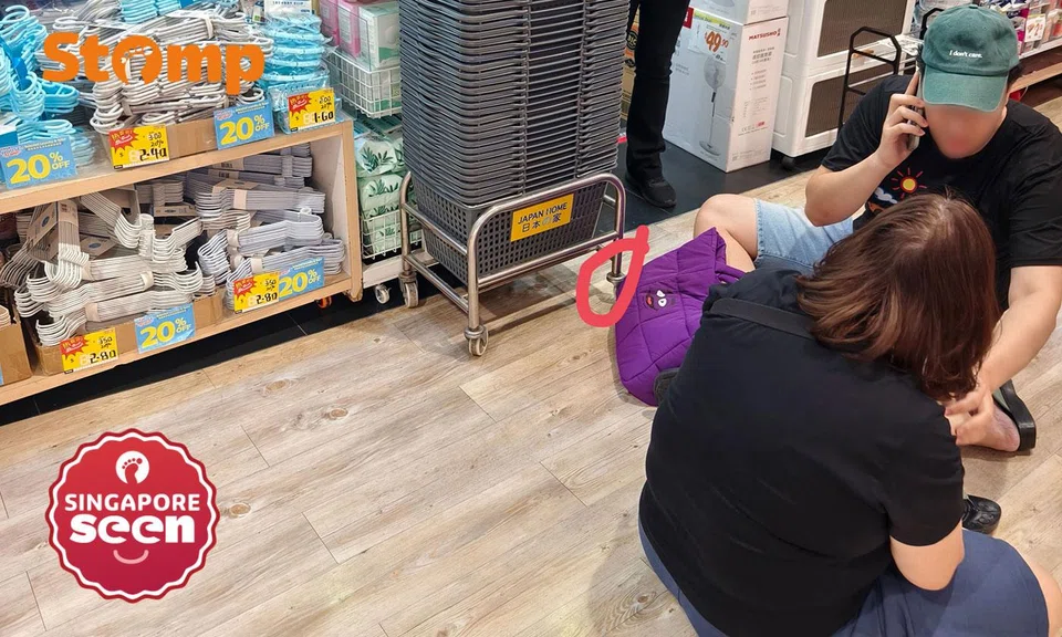 Elderly woman falls at Waterway Point