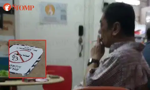 Stomper irritated as man puffs away at Beatty Road coffee shop despite sign