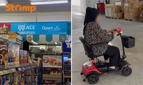 Employees from Ace Marketplace along North Bridge Road has been accused of mistreating an elderly customer with mobility issues. 