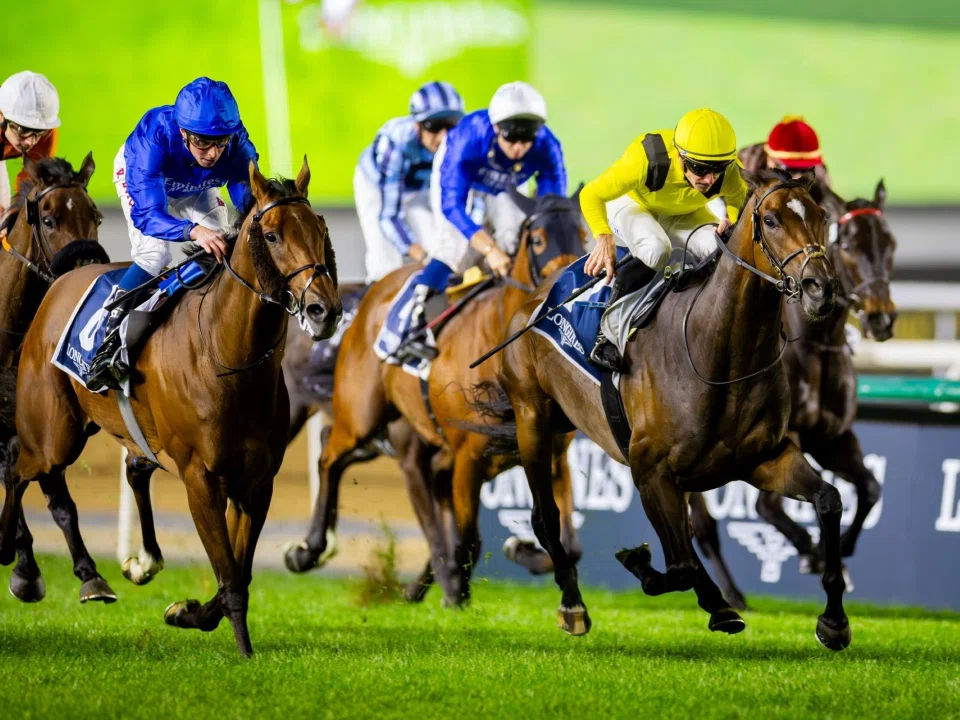 Keffaaf (James McDonald) winning the Group 3 Al Khail Trophy (2,810m) at Meydan on Jan 24. Trainer Michael Costa hopes the UK-bred gelding can be his runner in the Group 2 Dubai Gold Cup (3,200m) on April 5.
