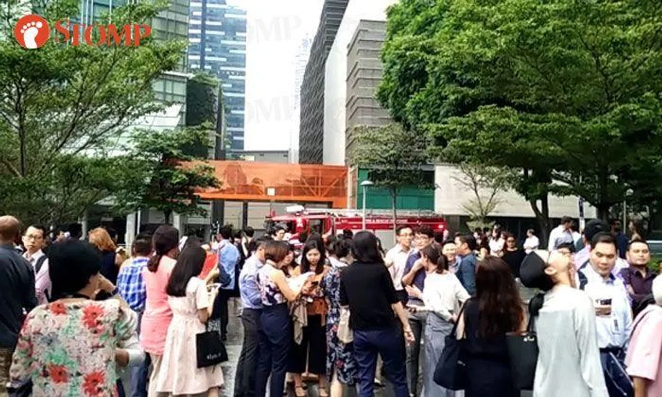 2 people taken to hospital after fire breaks out at NTUC Centre