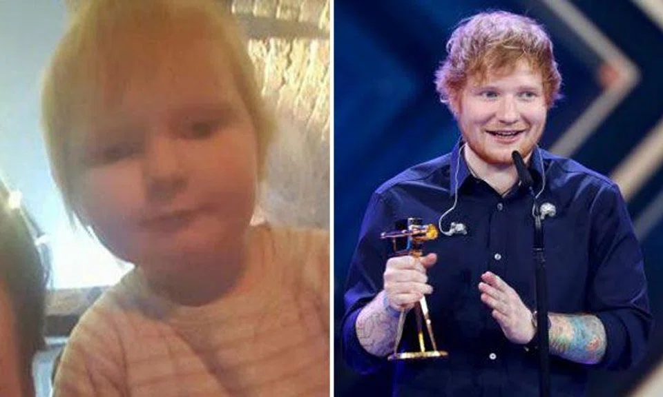 (Left) Isla Walton and (Right) Ed Sheeran