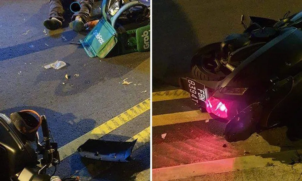Cabby arrested for careless driving after GrabFood rider dies in accident at Bedok South Road