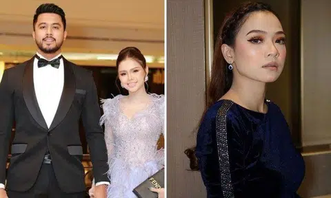 Bella Astillah is claiming to have proof of Aliff Aziz visiting Ruhainies (far right) behind her back. Photos: Bella Astillah/Instagram, Ruhainies/Instagram