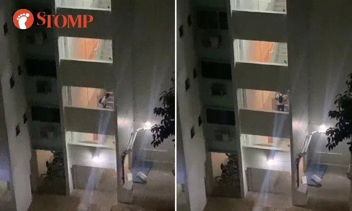 Man caught on camera allegedly peeing in Yishun stairwell: 'Why is he ...