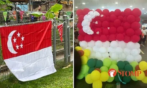 Can you spot what's wrong with these National Day displays?
