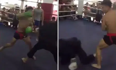 Boxer takes down martial arts master in just 7 seconds