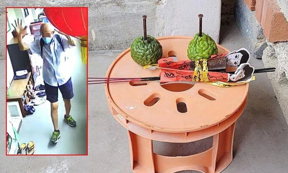 Family accuses neighbours of cursing them with black magic after seeing altar at AMK corridor