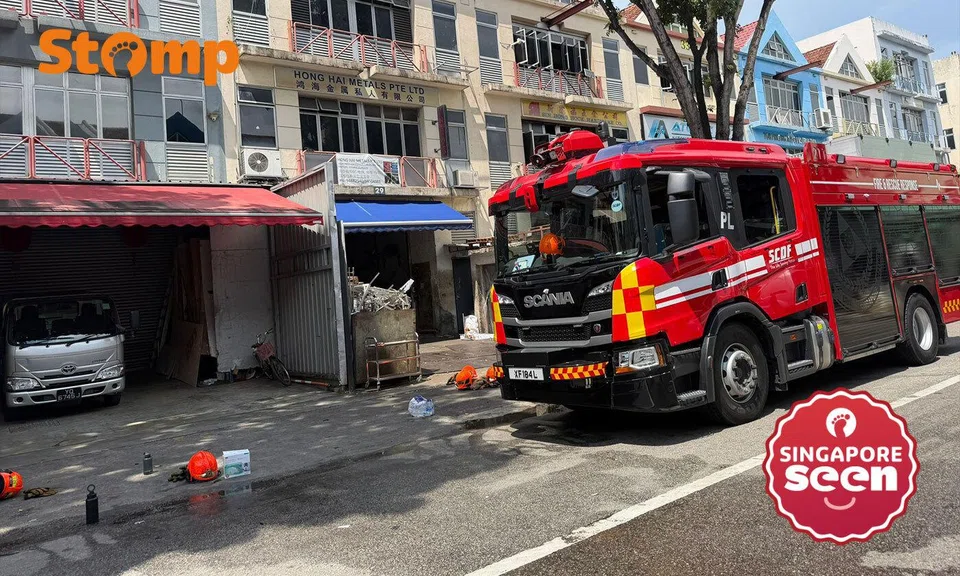 Fire at Kaki Bukit Industrial Terrace, battery