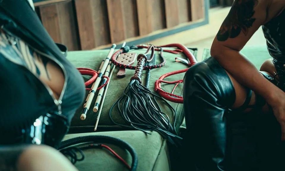 BDSM tools and implements used by dominatrix