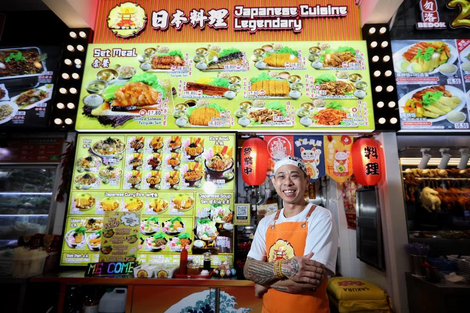 Stall owner of Xin Japanese Cuisine Legendary, Mr Ye Guo Wei.