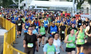 Runners taking part in the 2025 Standard Chartered Singapore Marathon last December. This year’s event has a new title sponsor in BYD.