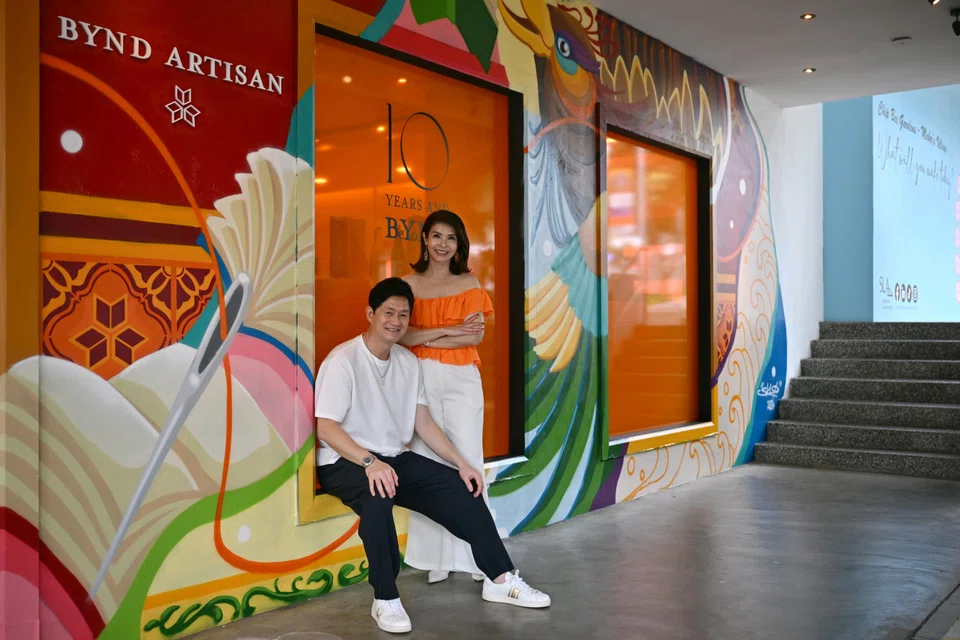 Bynd Artisan co-founders James Quan and Winnie Chan outside the flagship store in October 2024. The store closed in February 2025.