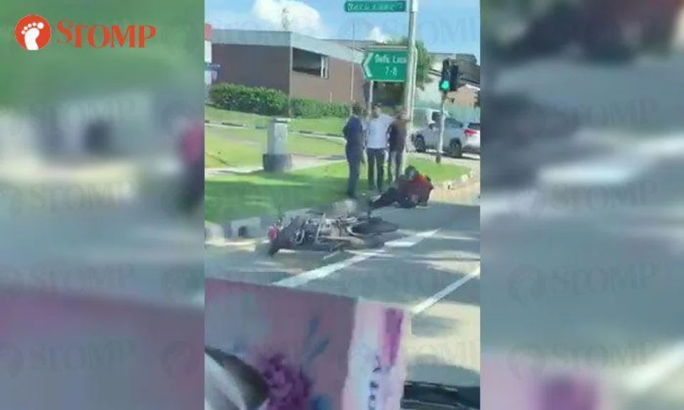 Rider taken to hospital after accident with lorry at Defu Lane junction