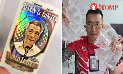 Lee Hsien Loong Topps card sold for $1,500 online, collector has 15 of them