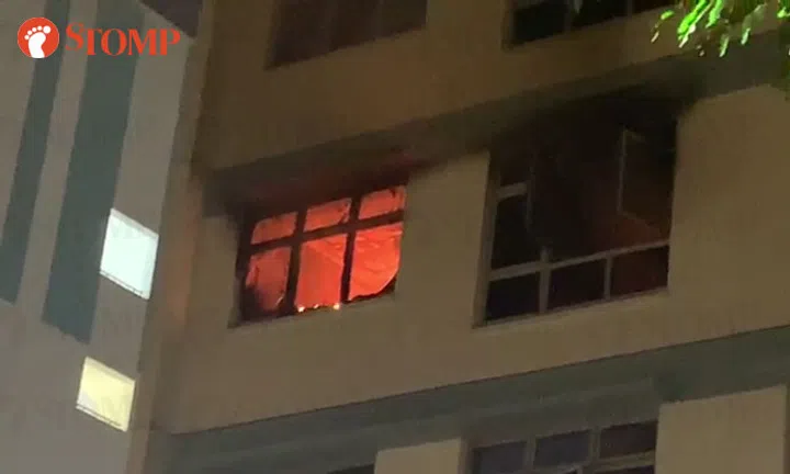 Man taken to hospital after fire breaks out in Sengkang flat | STOMP