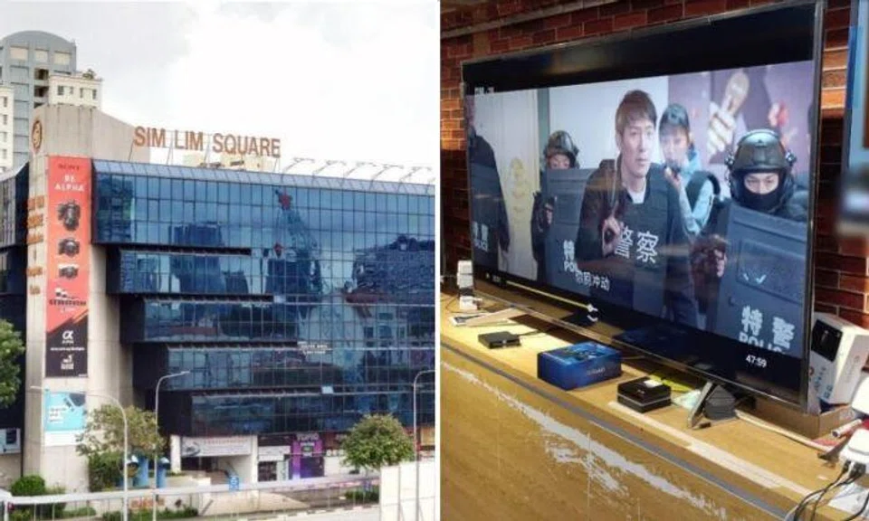 The police said on Thursday that officers from the Criminal Investigation Department conducted simultaneous raids at several retail shops in popular tech mall Sim Lim Square on Tuesday.