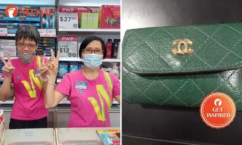 Woman thanks Watsons staff after leaving Chanel wallet on counter and getting it back 1 hour later