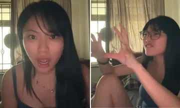 woman reenacts alleged sexual harassment scene at far east plaza involving elderly man