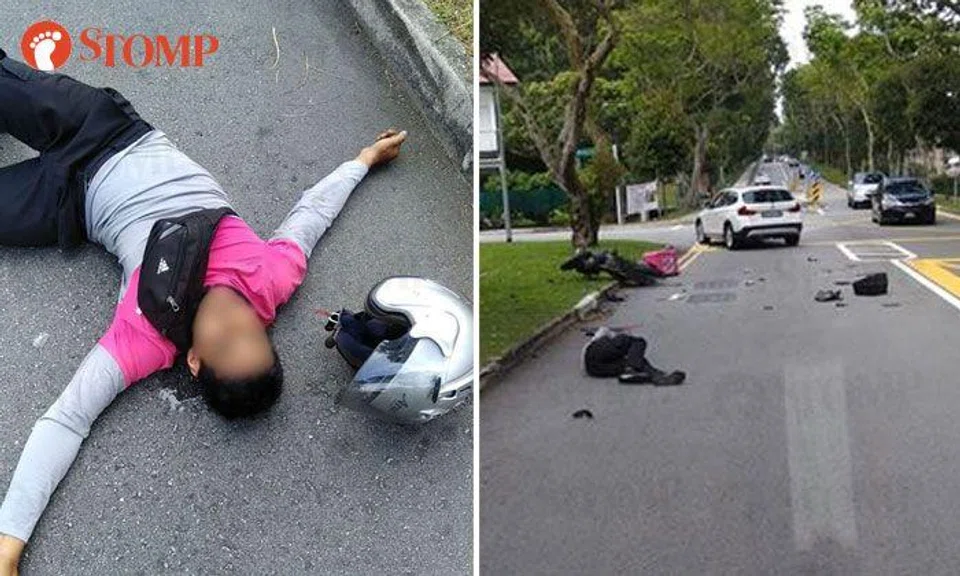 Foodpanda delivery rider taken to hospital after accident with BMW along Sixth Avenue