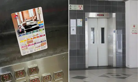 Property agent's fridge magnet in lift leaves resident fuming: 'Surely this is crossing a line now?'