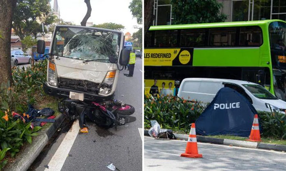 Motorcyclist, 26, killed in accident with bus and lorry near Chijmes