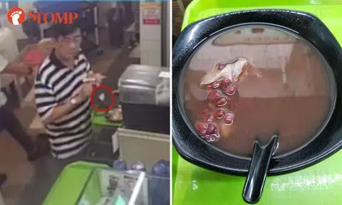 Family finds wet tissue in dessert from Bukit Panjang Hawker Centre: CCTV footage shows what really happened