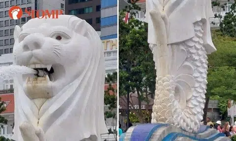 Sharing a 14-second video of the 8.6m icon in Merlion Park, Stomper Lee said: "The Merlion is very dirty and lots of tourists are taking photos of it."