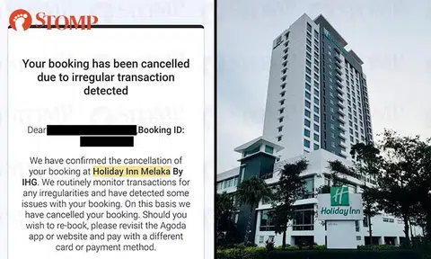 Man angry Agoda cancelled his Malacca hotel booking at last minute due to 'irregular transaction'